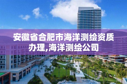 安徽省合肥市海洋測繪資質辦理,海洋測繪公司