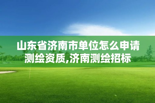 山東省濟南市單位怎么申請測繪資質,濟南測繪招標