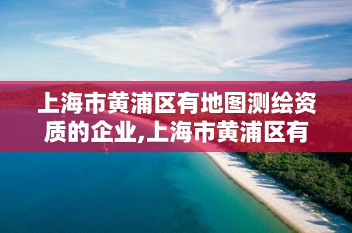 上海市黃浦區有地圖測繪資質的企業,上海市黃浦區有地圖測繪資質的企業有哪些