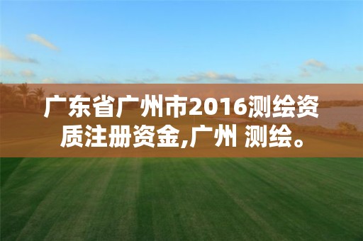 廣東省廣州市2016測繪資質(zhì)注冊資金,廣州 測繪。