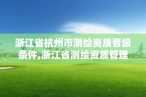 浙江省杭州市測繪資質晉級條件,浙江省測繪資質管理實施細則