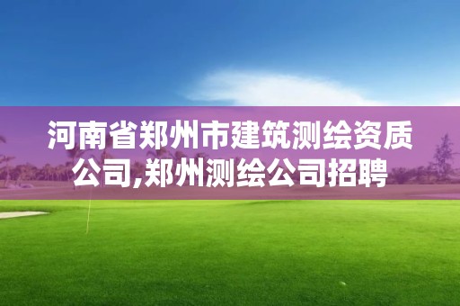 河南省鄭州市建筑測繪資質公司,鄭州測繪公司招聘