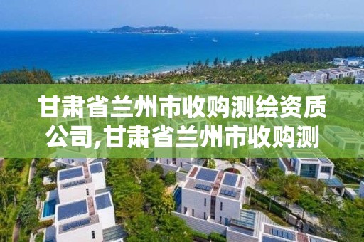 甘肅省蘭州市收購測繪資質公司,甘肅省蘭州市收購測繪資質公司電話