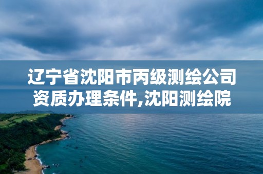 遼寧省沈陽市丙級測繪公司資質辦理條件,沈陽測繪院是什么單位