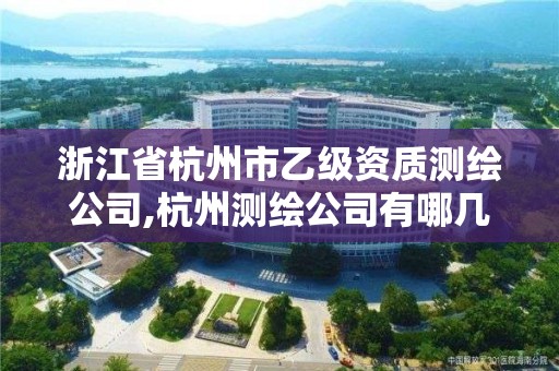 浙江省杭州市乙級資質測繪公司,杭州測繪公司有哪幾家