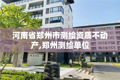 河南省鄭州市測繪資質不動產,鄭州測繪單位