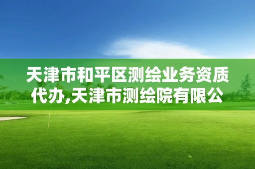 天津市和平區測繪業務資質代辦,天津市測繪院有限公司資質