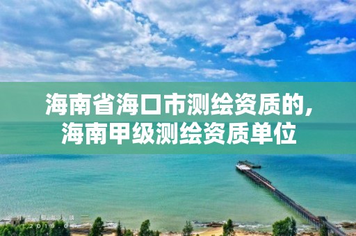 海南省海口市測繪資質的,海南甲級測繪資質單位