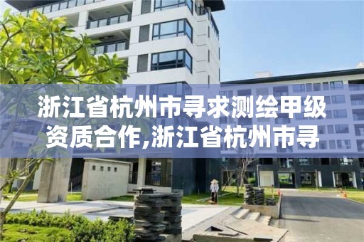 浙江省杭州市尋求測繪甲級資質合作,浙江省杭州市尋求測繪甲級資質合作的公司