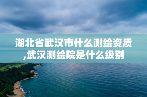 湖北省武漢市什么測繪資質,武漢測繪院是什么級別