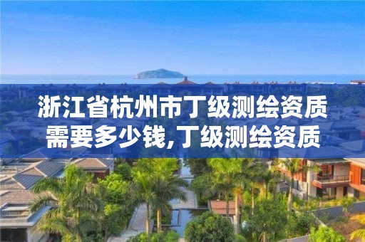 浙江省杭州市丁級測繪資質需要多少錢,丁級測繪資質申請需要什么儀器。