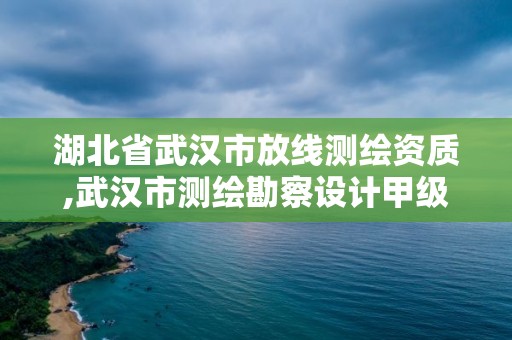 湖北省武漢市放線測繪資質,武漢市測繪勘察設計甲級資質公司