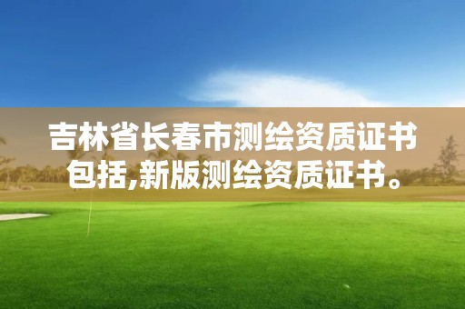 吉林省長春市測繪資質證書包括,新版測繪資質證書。