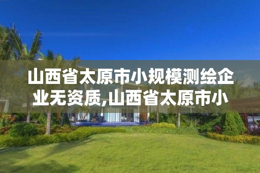 山西省太原市小規模測繪企業無資質,山西省太原市小規模測繪企業無資質經營