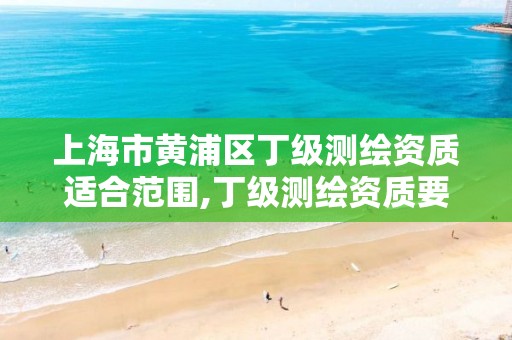 上海市黃浦區丁級測繪資質適合范圍,丁級測繪資質要求