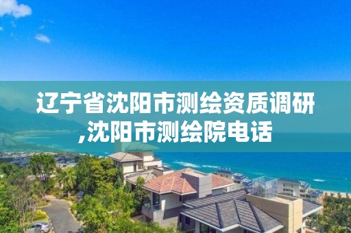 遼寧省沈陽市測繪資質調研,沈陽市測繪院電話