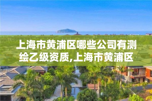 上海市黃浦區哪些公司有測繪乙級資質,上海市黃浦區哪些公司有測繪乙級資質的