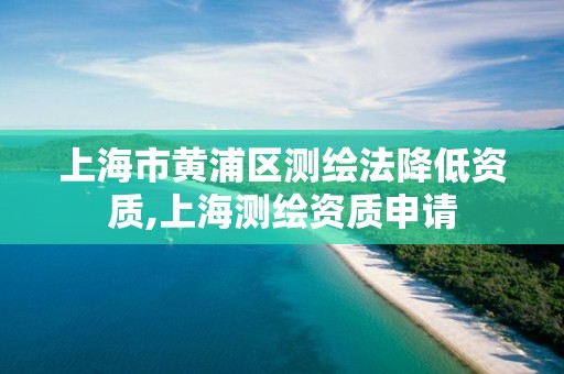 上海市黃浦區(qū)測繪法降低資質(zhì),上海測繪資質(zhì)申請