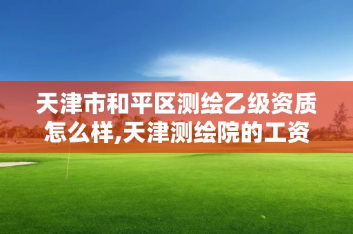 天津市和平區(qū)測(cè)繪乙級(jí)資質(zhì)怎么樣,天津測(cè)繪院的工資水平。