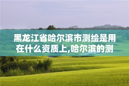 黑龍江省哈爾濱市測繪是用在什么資質上,哈爾濱的測繪公司有哪些。