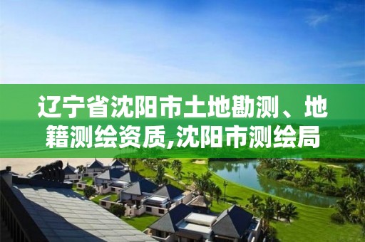 遼寧省沈陽市土地勘測、地籍測繪資質,沈陽市測繪局官網。