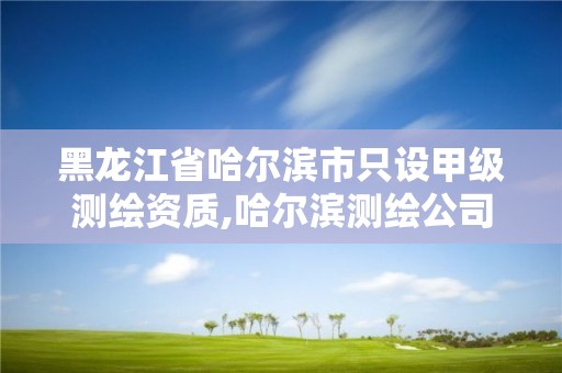 黑龍江省哈爾濱市只設甲級測繪資質,哈爾濱測繪公司哪家好