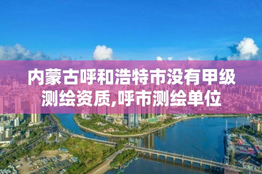 內蒙古呼和浩特市沒有甲級測繪資質,呼市測繪單位