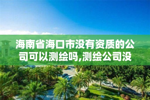 海南省海口市沒有資質的公司可以測繪嗎,測繪公司沒有資質可以開展業務嗎。