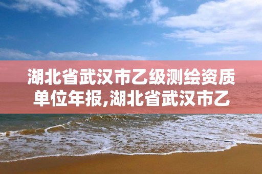 湖北省武漢市乙級測繪資質單位年報,湖北省武漢市乙級測繪資質單位年報公示名單