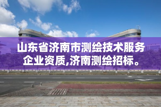 山東省濟南市測繪技術服務企業資質,濟南測繪招標。