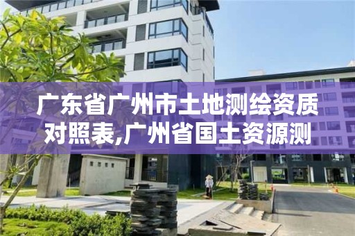 廣東省廣州市土地測繪資質對照表,廣州省國土資源測繪院買地。