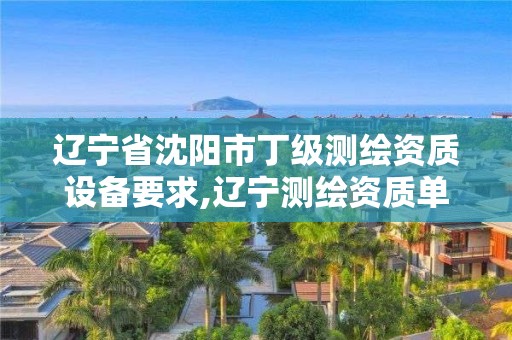 遼寧省沈陽市丁級測繪資質設備要求,遼寧測繪資質單位