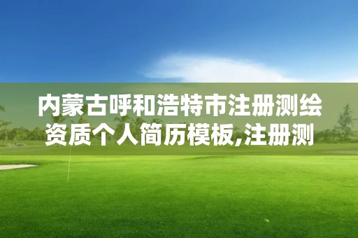 內蒙古呼和浩特市注冊測繪資質個人簡歷模板,注冊測繪師 測繪資質。