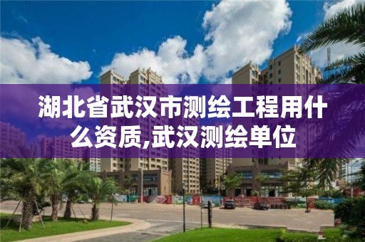 湖北省武漢市測繪工程用什么資質,武漢測繪單位