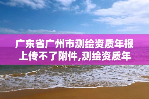 廣東省廣州市測繪資質年報上傳不了附件,測繪資質年報上報說明怎么填。