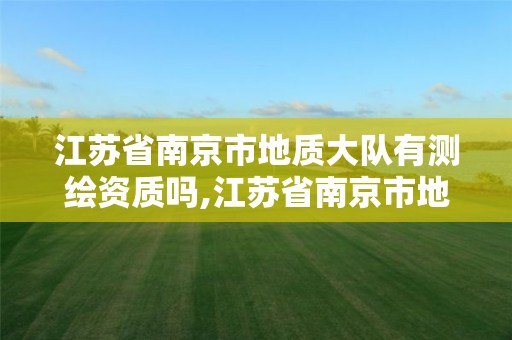 江蘇省南京市地質大隊有測繪資質嗎,江蘇省南京市地質工程勘察院