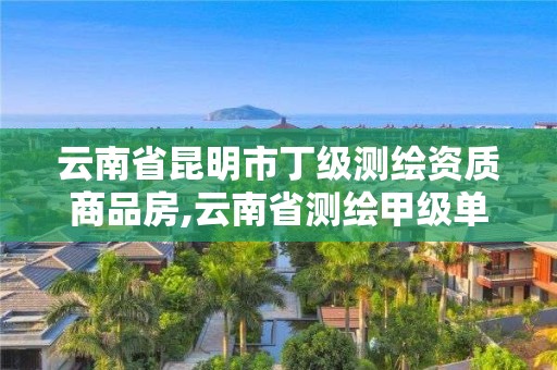 云南省昆明市丁級測繪資質商品房,云南省測繪甲級單位