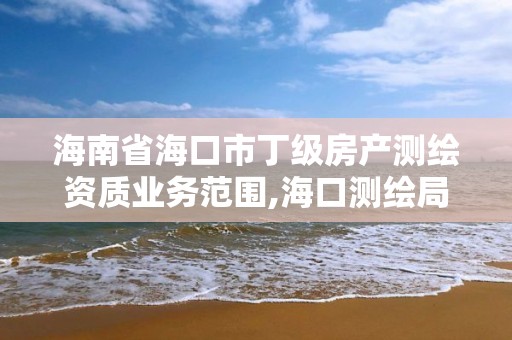 海南省海口市丁級房產測繪資質業務范圍,海口測繪局。