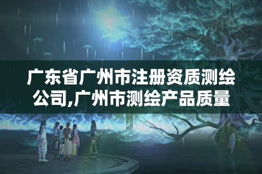 廣東省廣州市注冊資質測繪公司,廣州市測繪產品質量檢驗中心