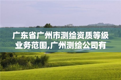 廣東省廣州市測(cè)繪資質(zhì)等級(jí)業(yè)務(wù)范圍,廣州測(cè)繪公司有哪些