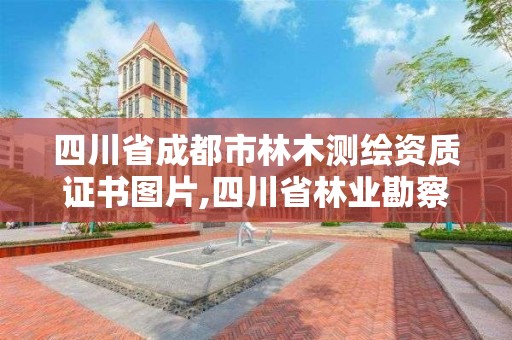 四川省成都市林木測繪資質證書圖片,四川省林業勘察設計院官網。