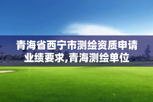 青海省西寧市測繪資質申請業績要求,青海測繪單位