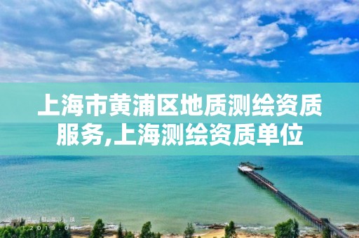 上海市黃浦區地質測繪資質服務,上海測繪資質單位