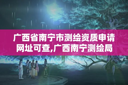 廣西省南寧市測繪資質申請網址可查,廣西南寧測繪局網址