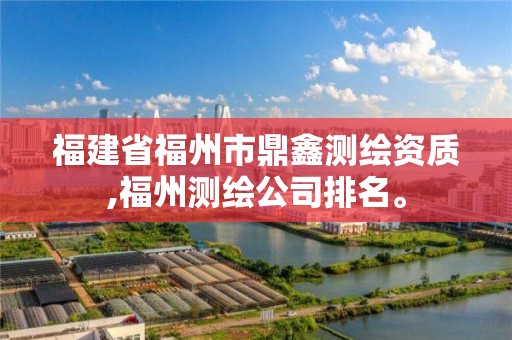 福建省福州市鼎鑫測繪資質,福州測繪公司排名。