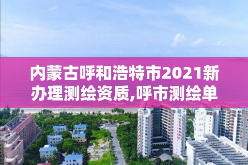 內蒙古呼和浩特市2021新辦理測繪資質,呼市測繪單位