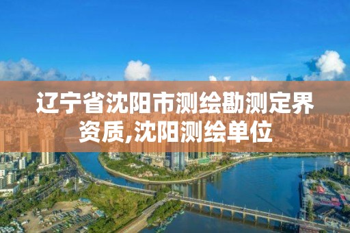 遼寧省沈陽市測繪勘測定界資質,沈陽測繪單位