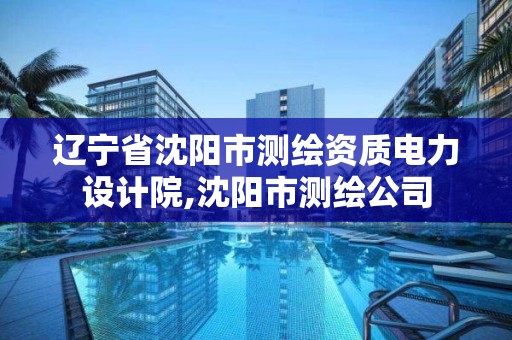 遼寧省沈陽市測繪資質(zhì)電力設計院,沈陽市測繪公司