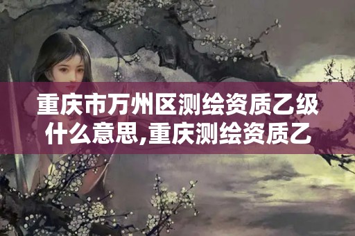 重慶市萬州區(qū)測繪資質(zhì)乙級什么意思,重慶測繪資質(zhì)乙級申報條件