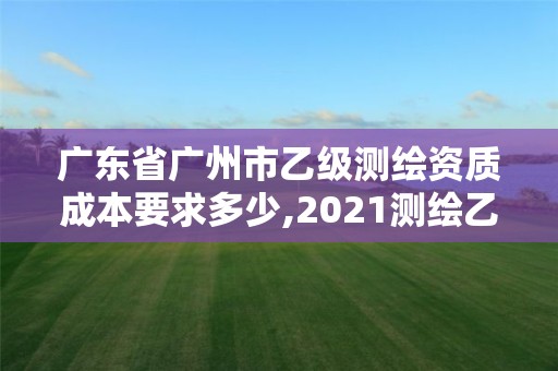 廣東省廣州市乙級測繪資質成本要求多少,2021測繪乙級資質要求。